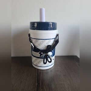 NFL Seattle Seahawks Plastic Thermos with Strap, 1 Liter